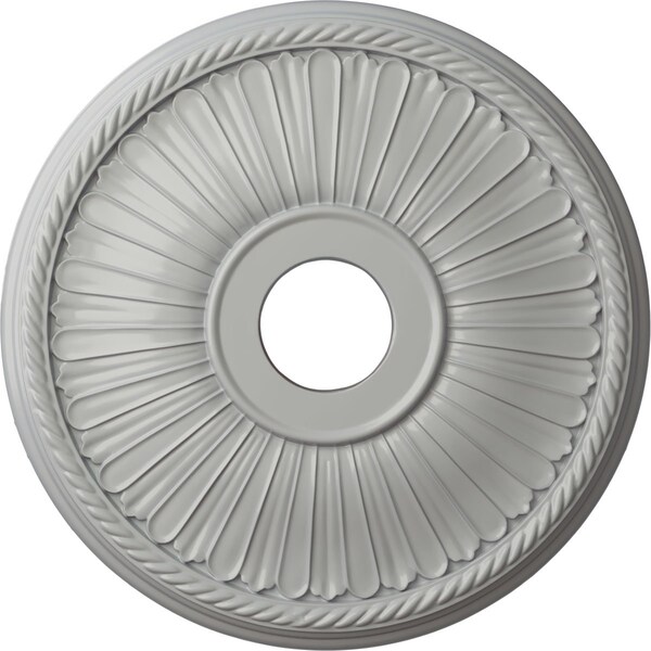 Ekena Millwork Berkshire Ceiling Medallion (Fits Canopies up to 6 3/8"), 20 1/8"OD x 3 7/8"ID x 1 7/8"P, Frost CM20BE1FRF - main